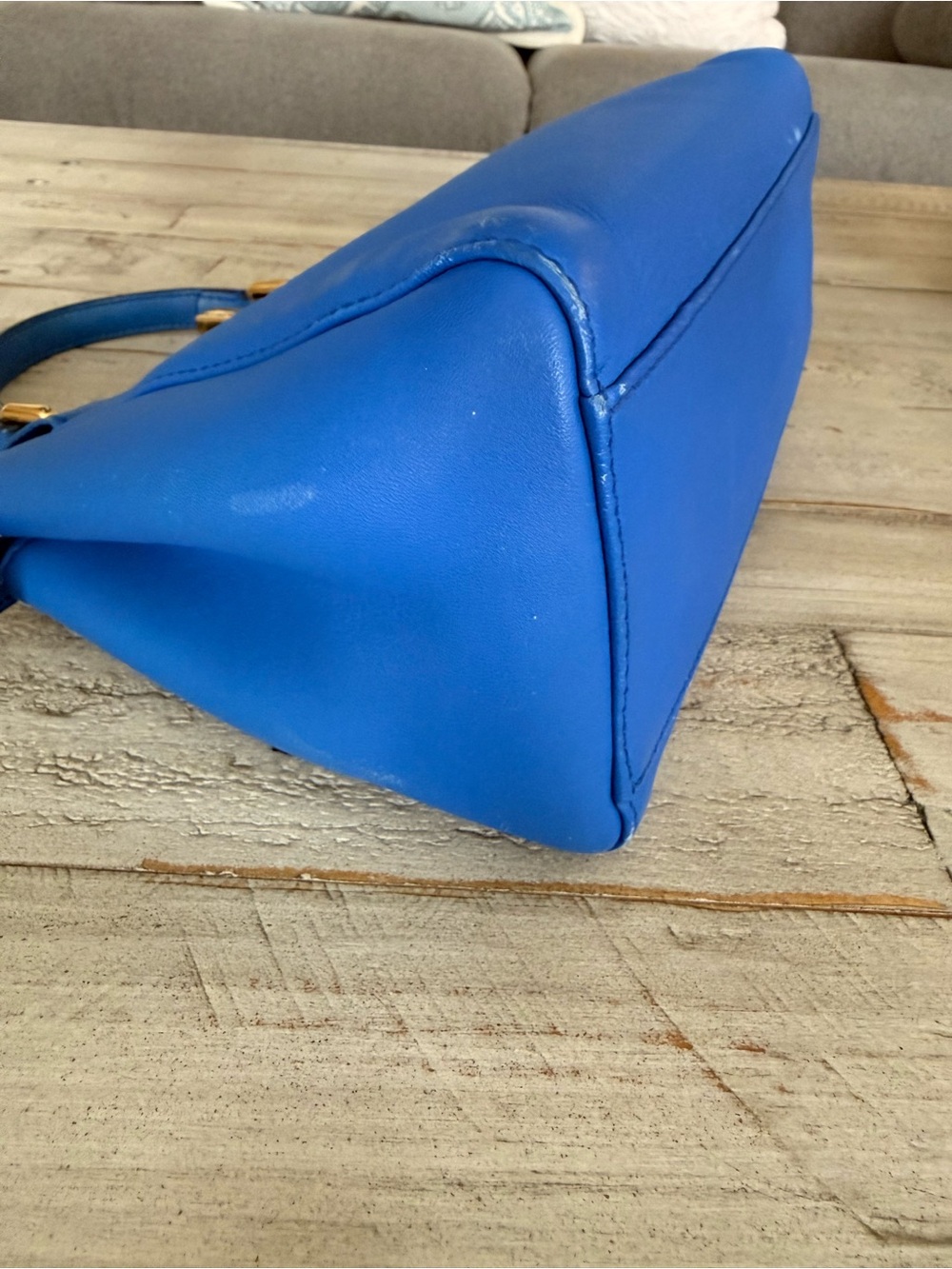 Fendi Peekaboo Mini in Electric Blue with Gold Hardware - Picture 5 of 16